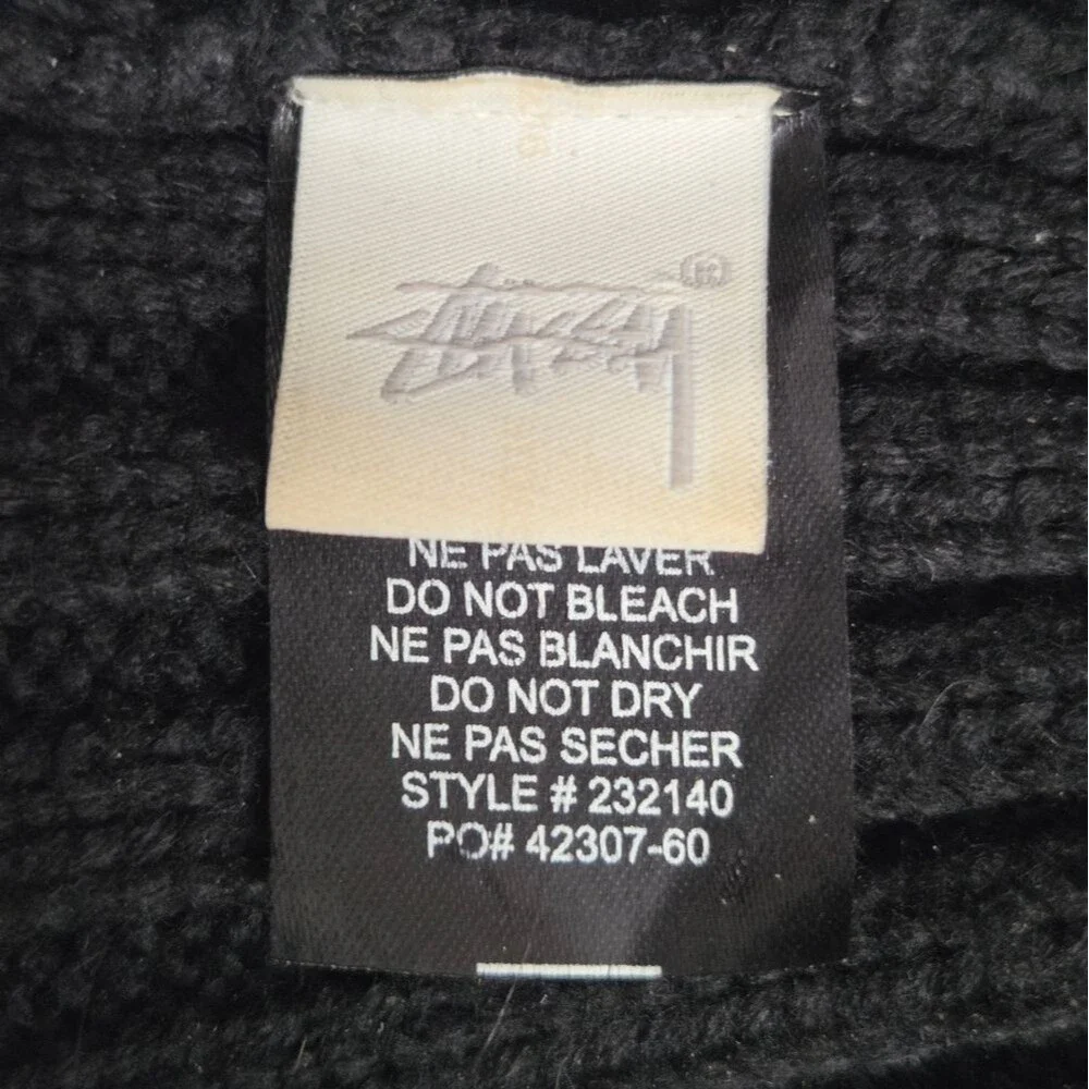 Stussy Crest Wide Rib Knit Beanie